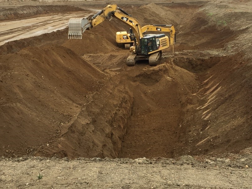 Excavating basin 6